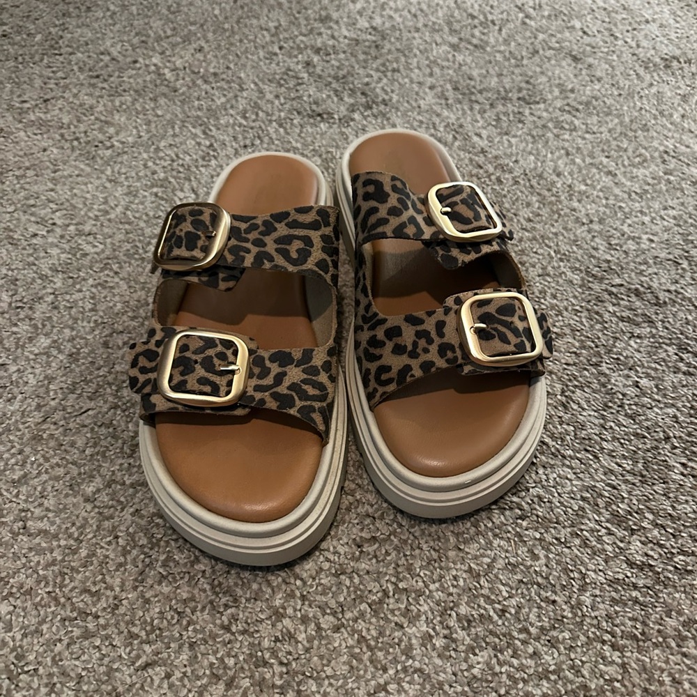 Leopard Print Sandals
